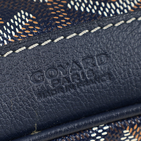 Goyard Navy Blue Goyardine Petit Flot Bucket Bag-Goyard-THE CLOSET