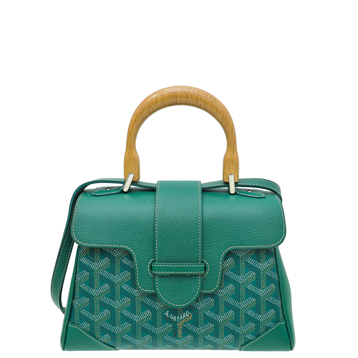 Goyard Goyardine Green Saigon Souple Mini Bag-Goyard-THE CLOSET