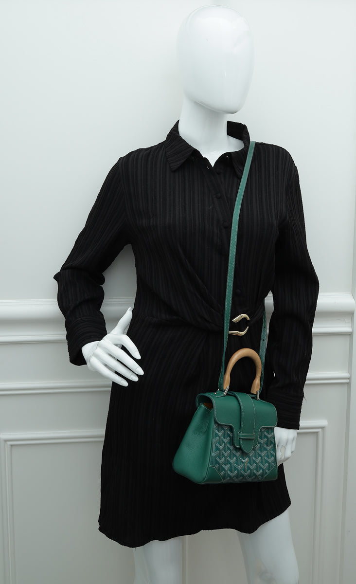 Goyard Saigon Souple Mini Bag Green Goyardine Palladium Hardware – Madison  Avenue Couture