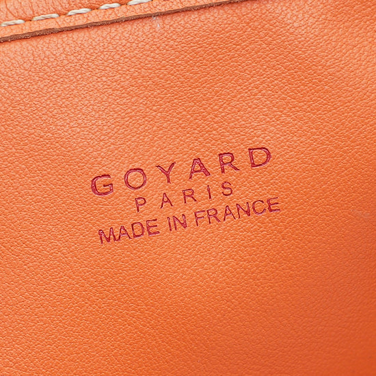 Goyard Orange Goyardine Anjou Mini Bag