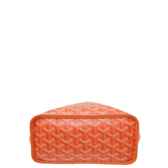 Goyard Orange Goyardine Anjou Mini Bag