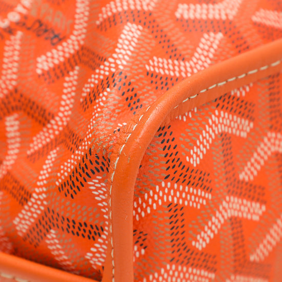 Goyard Orange Goyardine Anjou Mini Bag