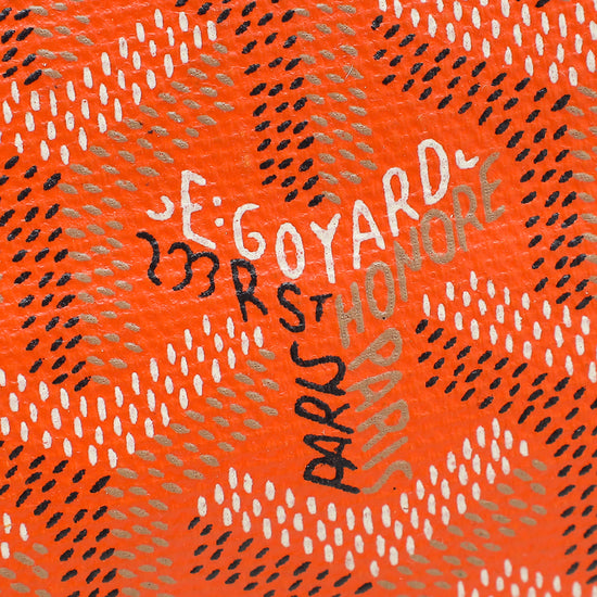 Goyard Orange Goyardine Anjou Mini Bag