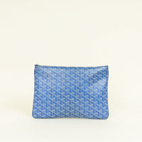 Goyard Blue Goyardine Sénat MM Pouch