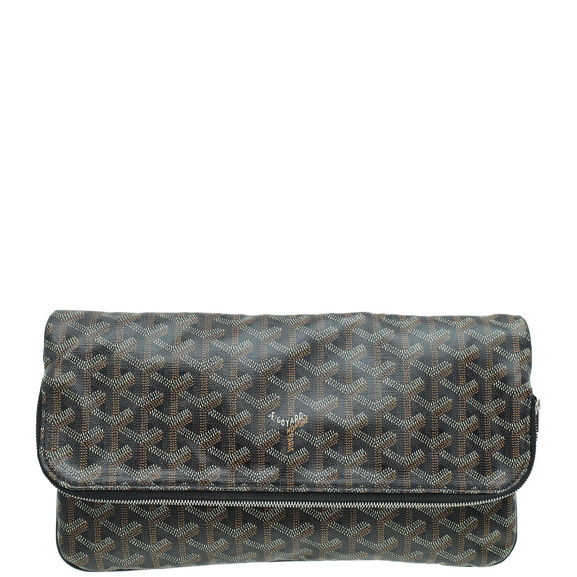 Goyard Black Goyardine Sainte-Marie MM Clutch-Goyard-THE CLOSET