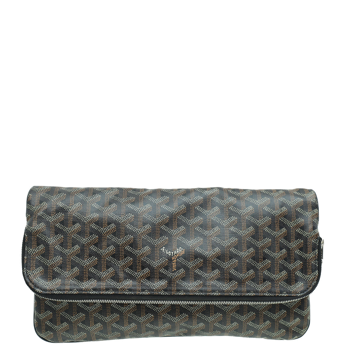 Goyard Black Goyardine Sainte-Marie MM Clutch