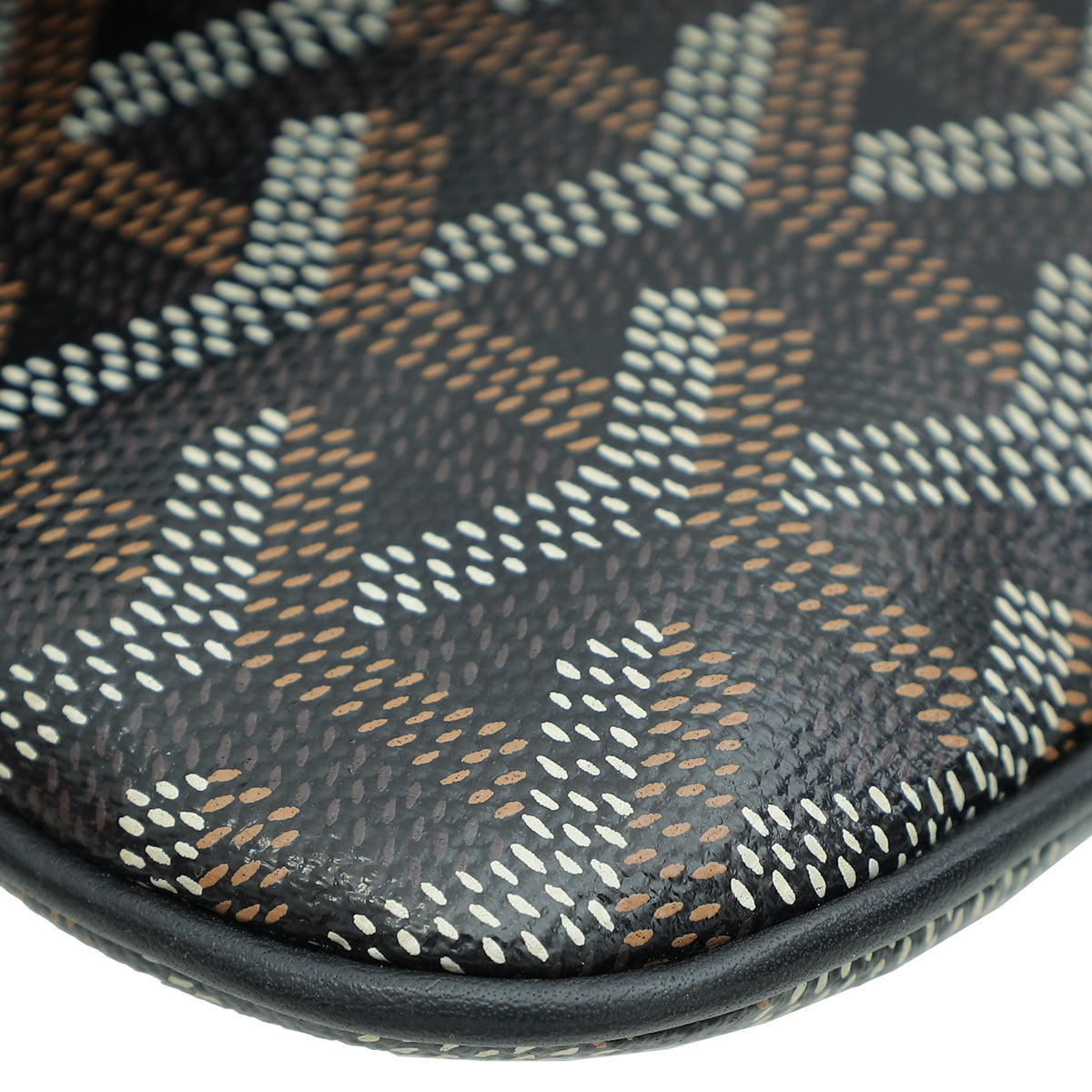 Goyard Black Goyardine Sainte-Marie MM Clutch