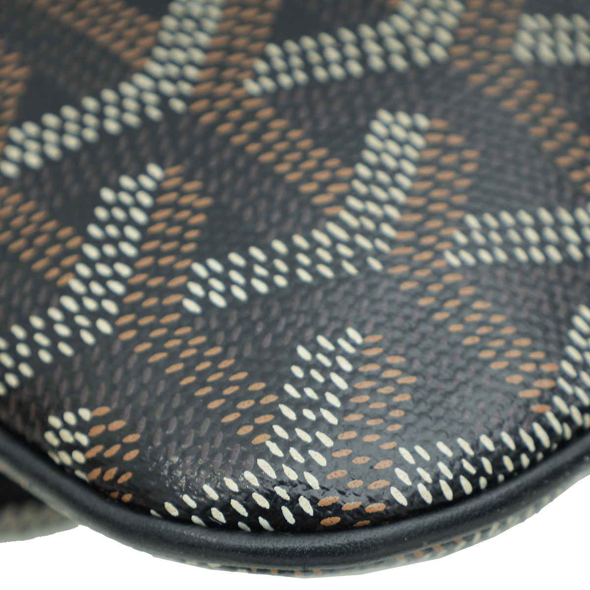 Goyard Black Goyardine Sainte-Marie MM Clutch