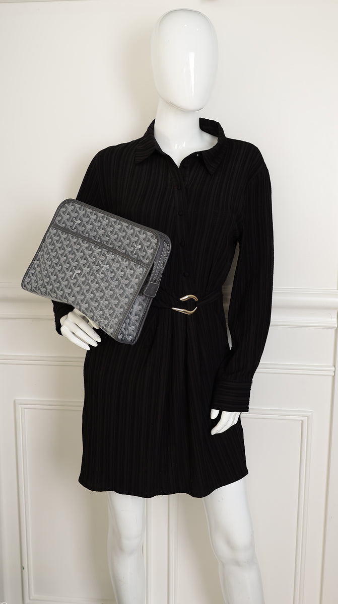 Goyard Grey Goyardine Jouvence GM Toiletry Bag-Goyard-THE CLOSET