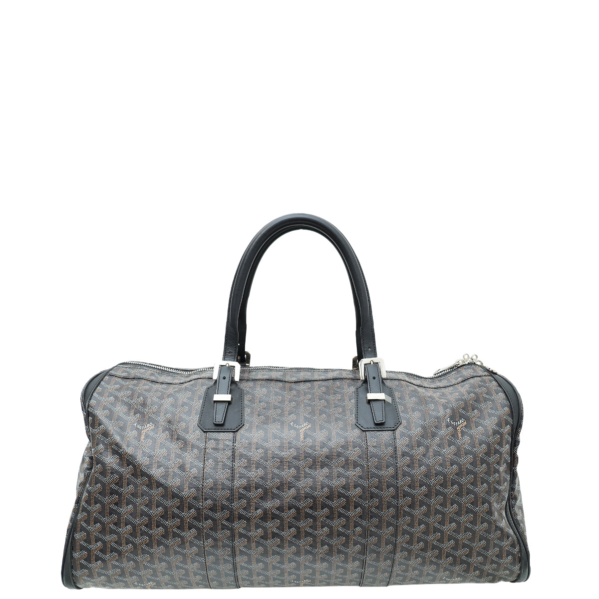 Goyard Black Goyardine Croisiere Boston 55 Bag-Goyard-THE CLOSET
