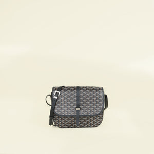 Goyard Black Goyardine Belvedere MM Bag