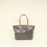 Goyard Bicolor Heart Print Artois Tote PM Bag