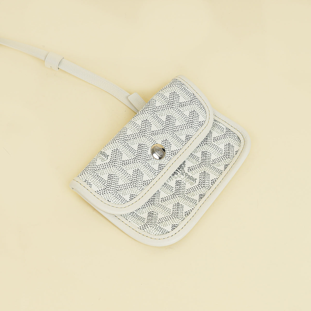 Goyard White Reversible Anjou Mini Bag