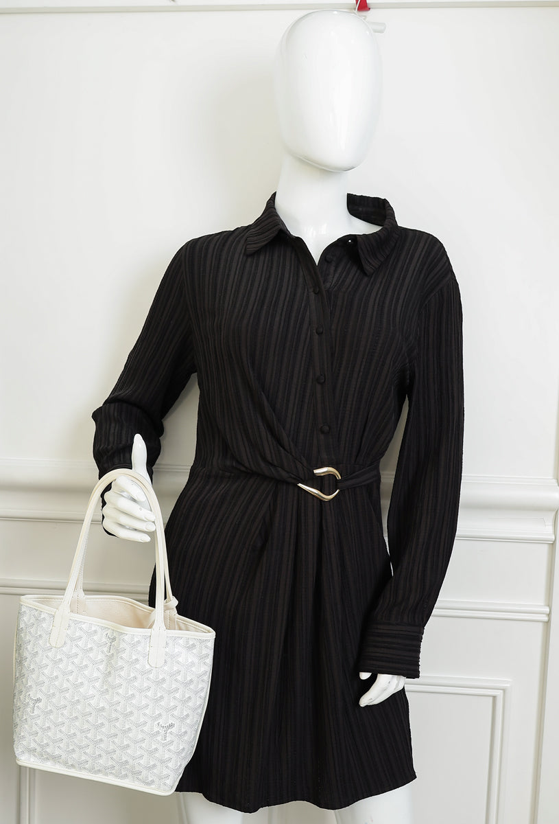 Goyard White Reversible Anjou Mini Bag