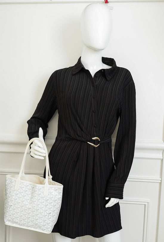 Goyard White Reversible Anjou Mini Bag