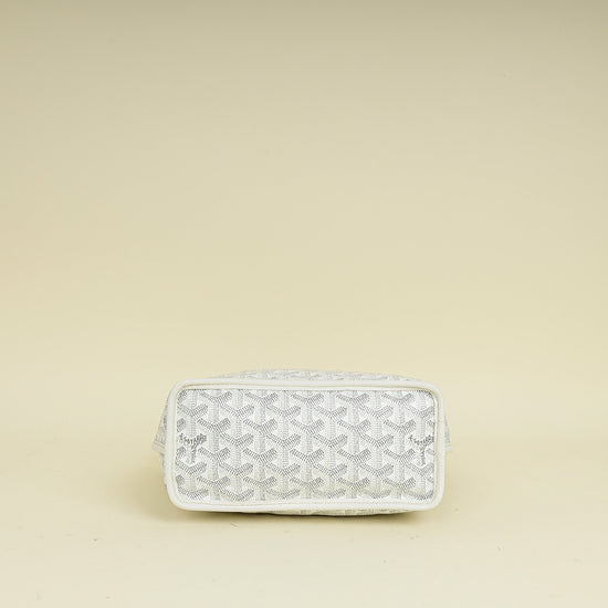 Goyard White Reversible Anjou Mini Bag