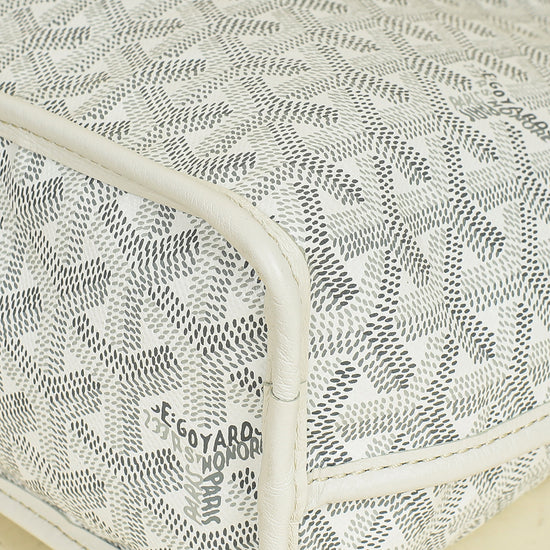 Goyard White Reversible Anjou Mini Bag