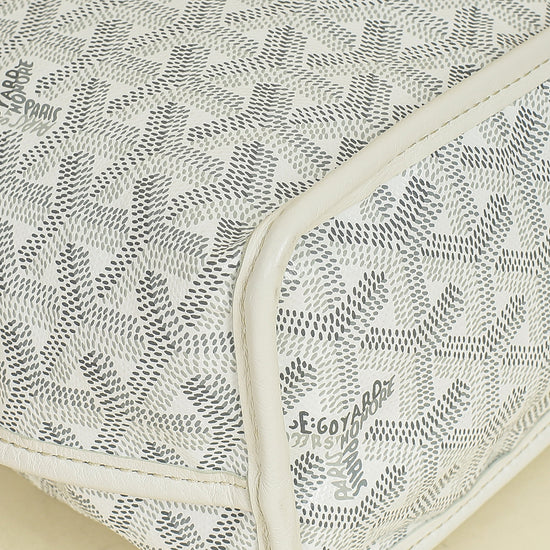 Goyard White Reversible Anjou Mini Bag