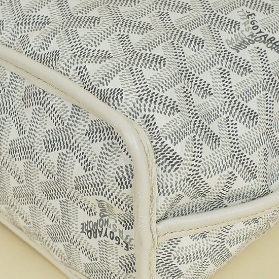 Goyard White Reversible Anjou Mini Bag