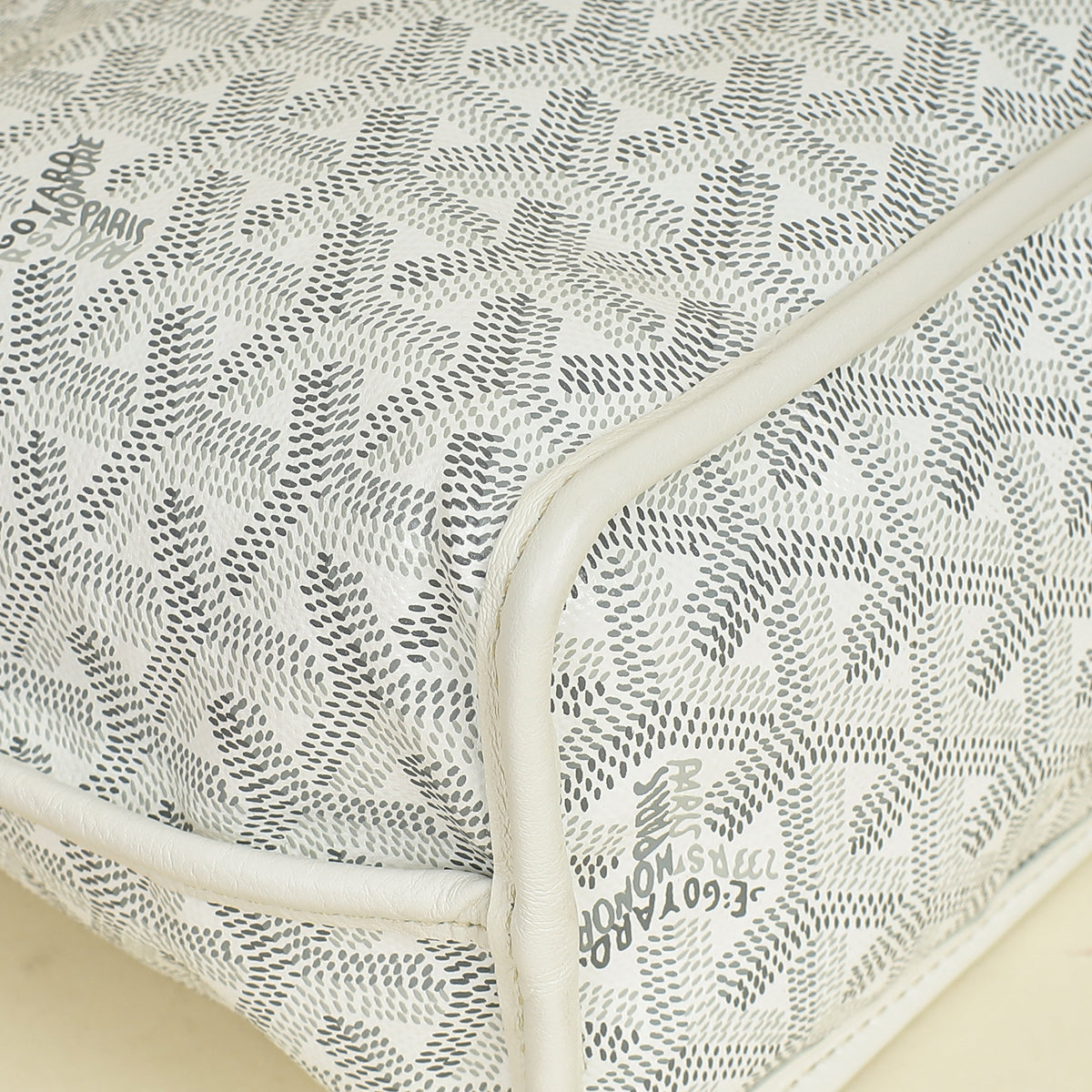 Goyard White Reversible Anjou Mini Bag