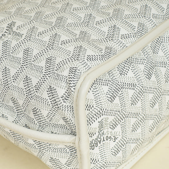 Goyard White Reversible Anjou Mini Bag