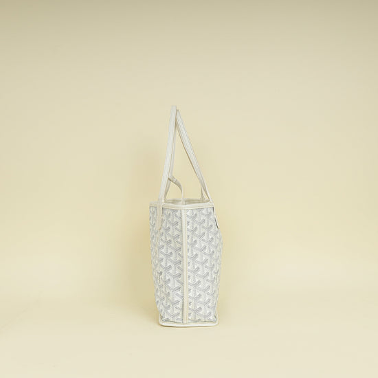 Goyard White Reversible Anjou Mini Bag