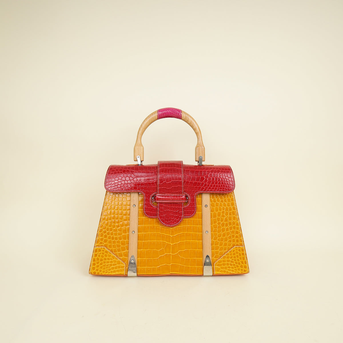 Goyard Multicolor Crocodile Structured Saigon GM Bag