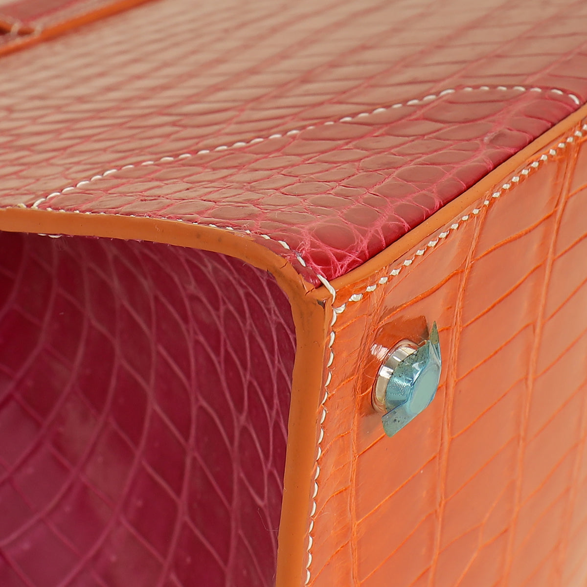 Goyard Multicolor Crocodile Structured Saigon GM Bag