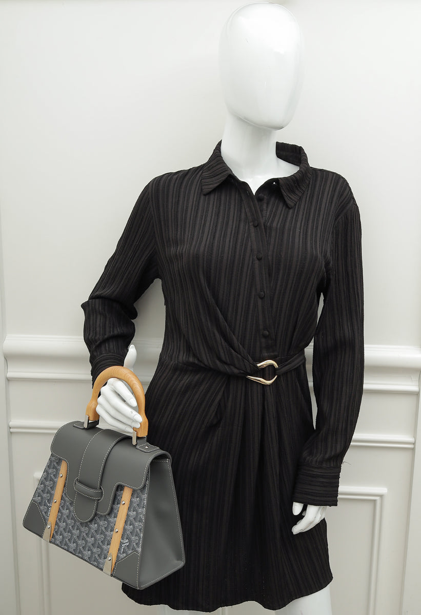 Goyard Grey Goyardine Saigon PM Bag-Goyard-THE CLOSET