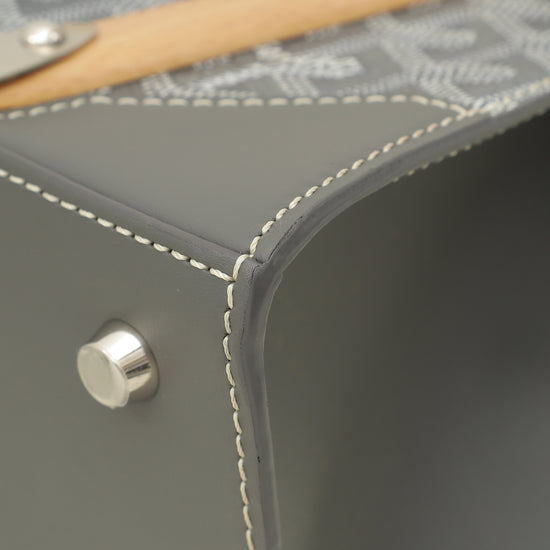 Goyard Grey Goyardine Saigon PM Bag-Goyard-THE CLOSET