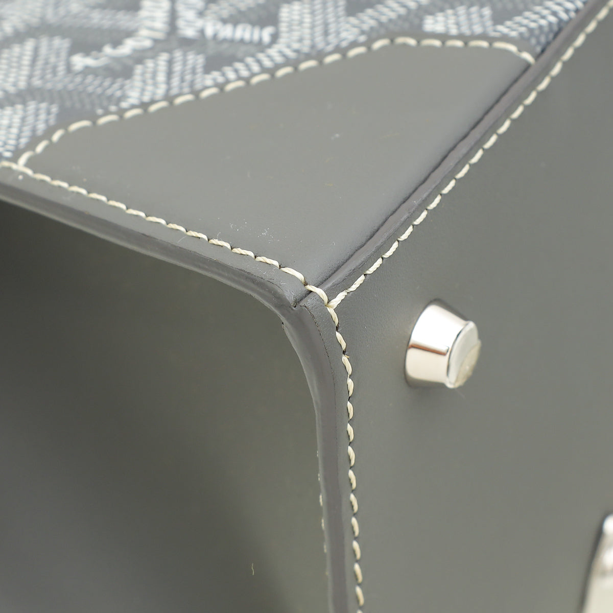 Goyard Grey Goyardine Saigon PM Bag-Goyard-THE CLOSET
