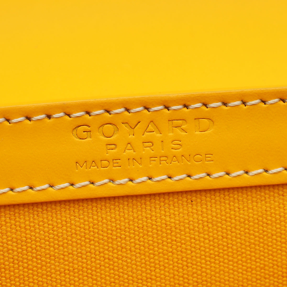 Goyard Yellow Goyardine Saigon Structure Mini Bag