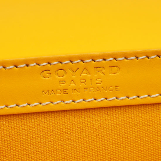 Goyard Yellow Goyardine Saigon Structure Mini Bag