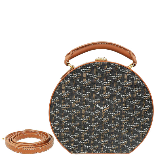 Goyard Bicolor Goyardine The Alto Hatbox Trunk Bag