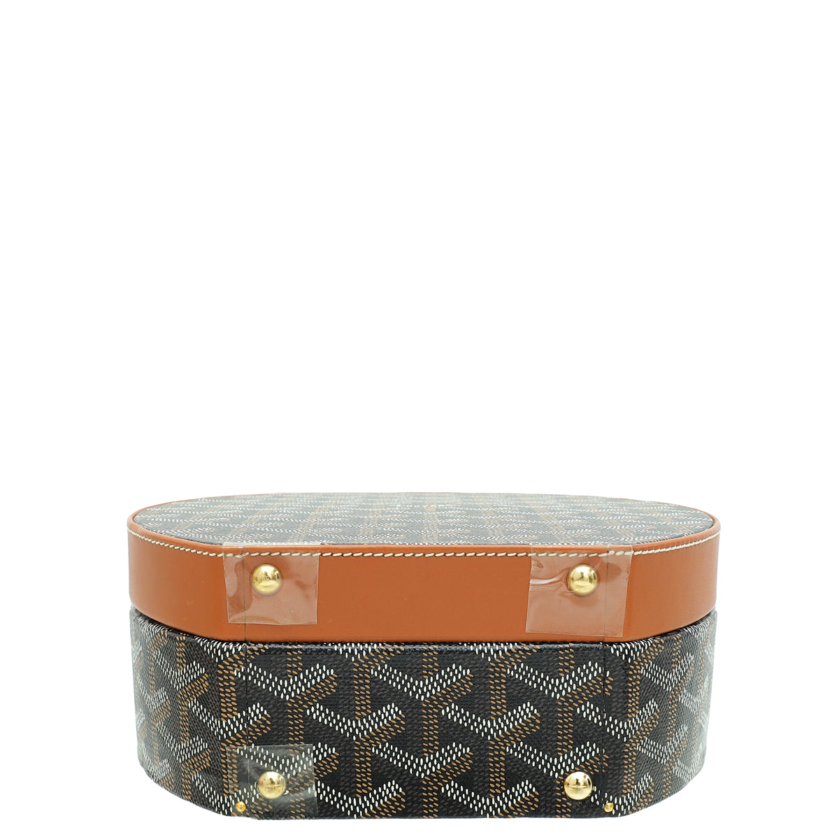 Goyard Bicolor Goyardine The Alto Hatbox Trunk Bag