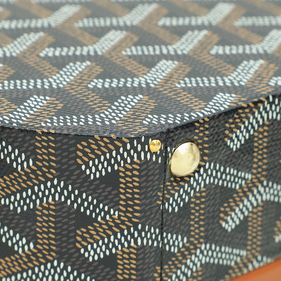 Goyard Bicolor Goyardine The Alto Hatbox Trunk Bag