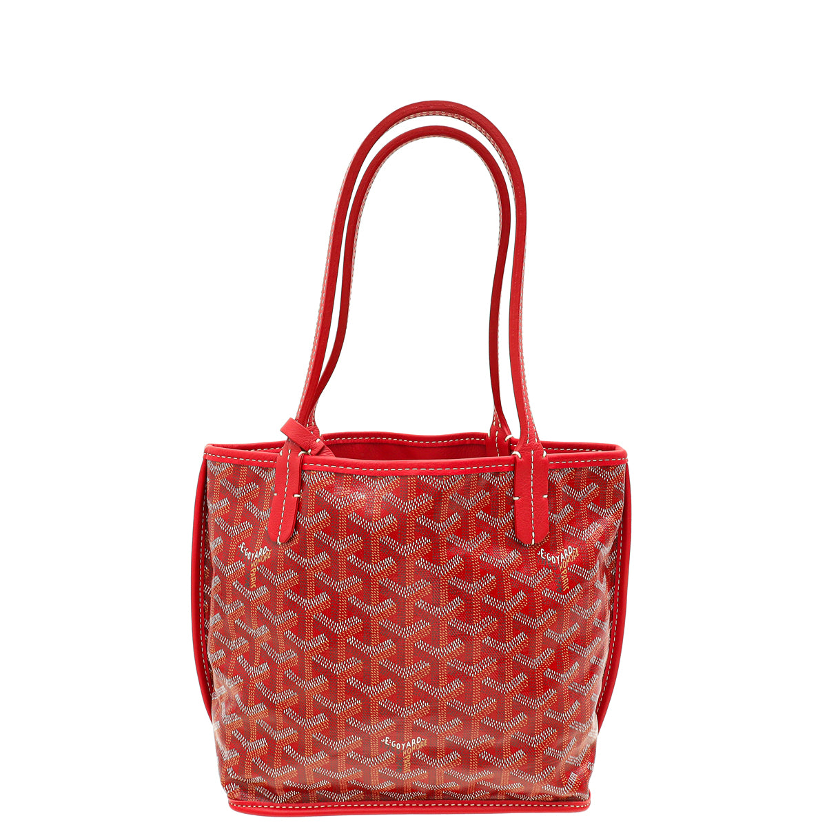 Goyard Red Goyardine Anjou Mini Reversible Bag