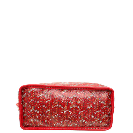 Goyard Red Goyardine Anjou Mini Reversible Bag