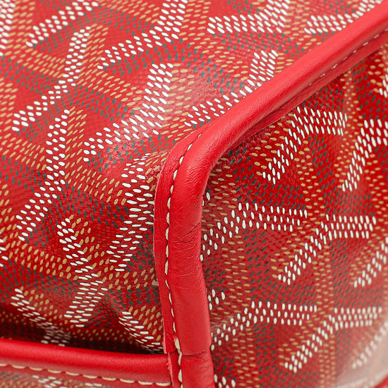 Goyard Red Goyardine Anjou Mini Reversible Bag