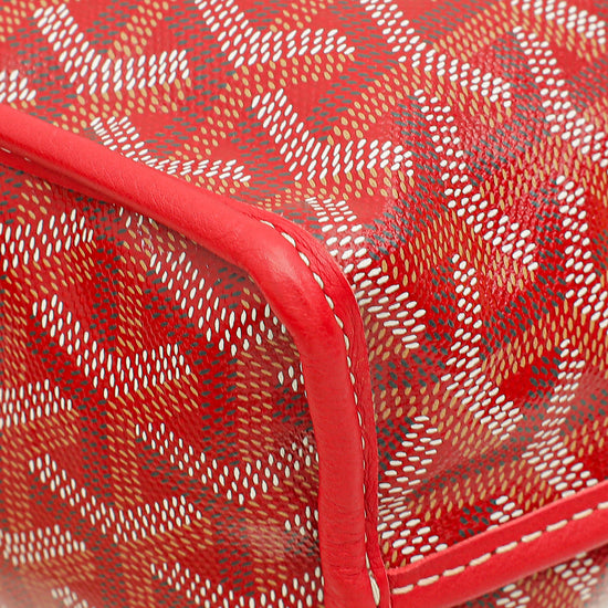 Goyard Red Goyardine Anjou Mini Reversible Bag