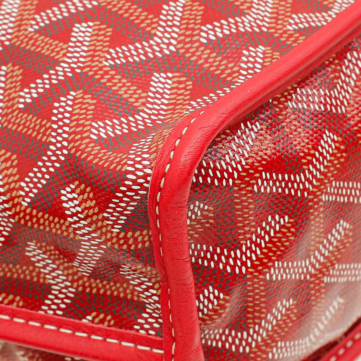 Goyard Red Goyardine Anjou Mini Reversible Bag