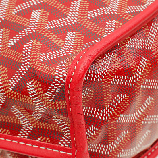 Goyard Red Goyardine Anjou Mini Reversible Bag