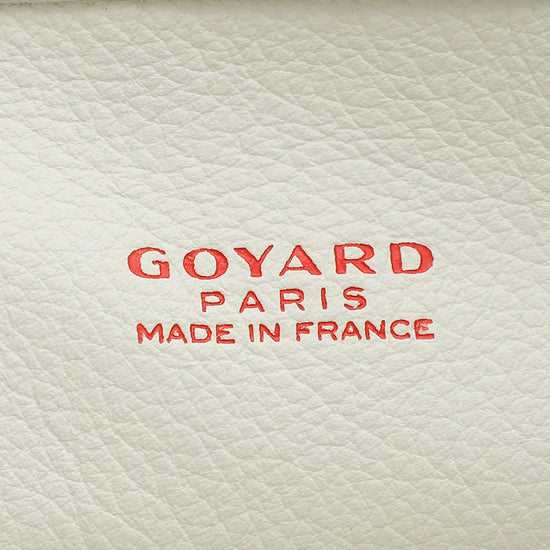 Goyard White Goyardine Anjou Mini Reversible Bag