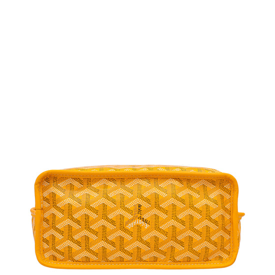 Goyard Yellow Goyardine Anjou Mini Reversible Bag