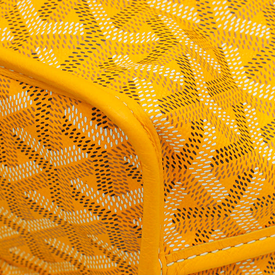 Goyard Yellow Goyardine Anjou Mini Reversible Bag