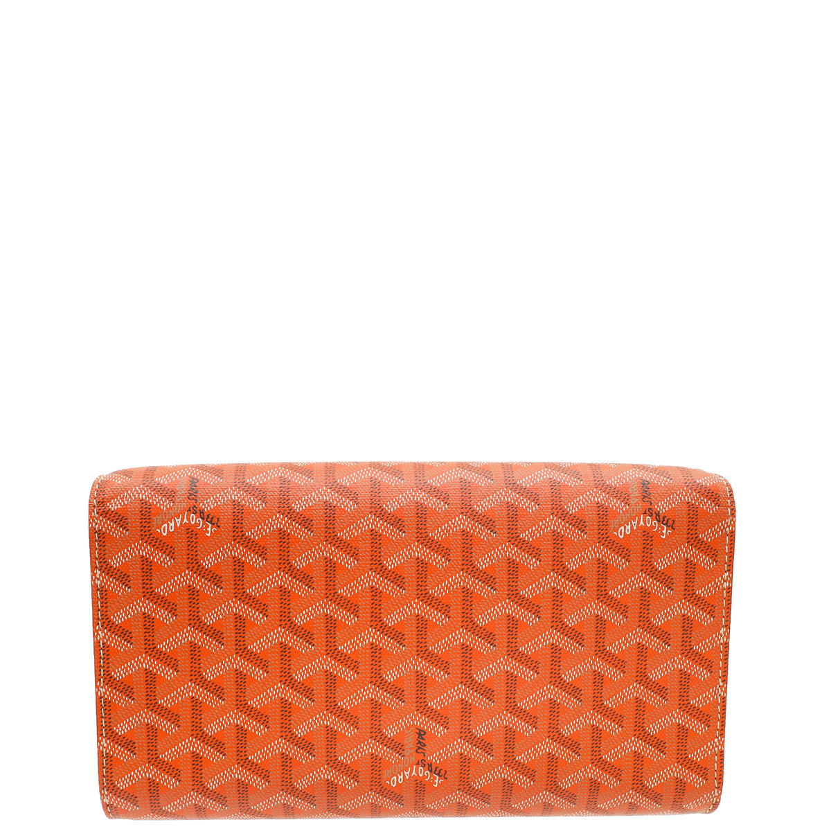 Goyard Orange Goyardine Monte Carlo PM Clutch