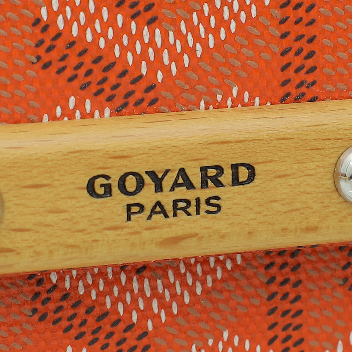 Goyard Orange Goyardine Monte Carlo PM Clutch