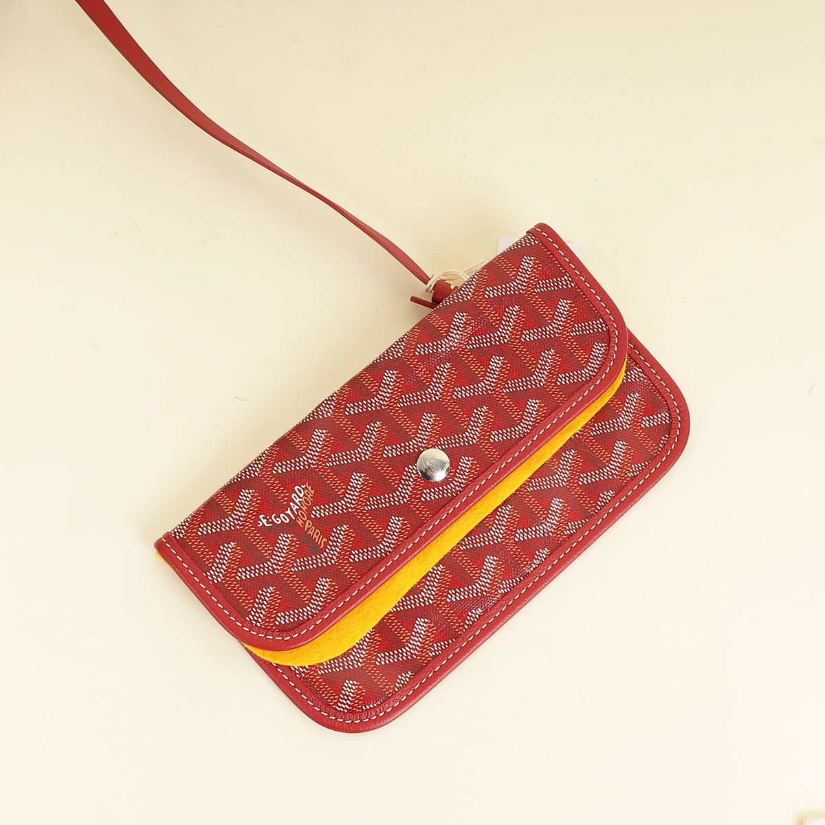 Goyard Red Goyardine Saint Louis PM Bag-Goyard-THE CLOSET