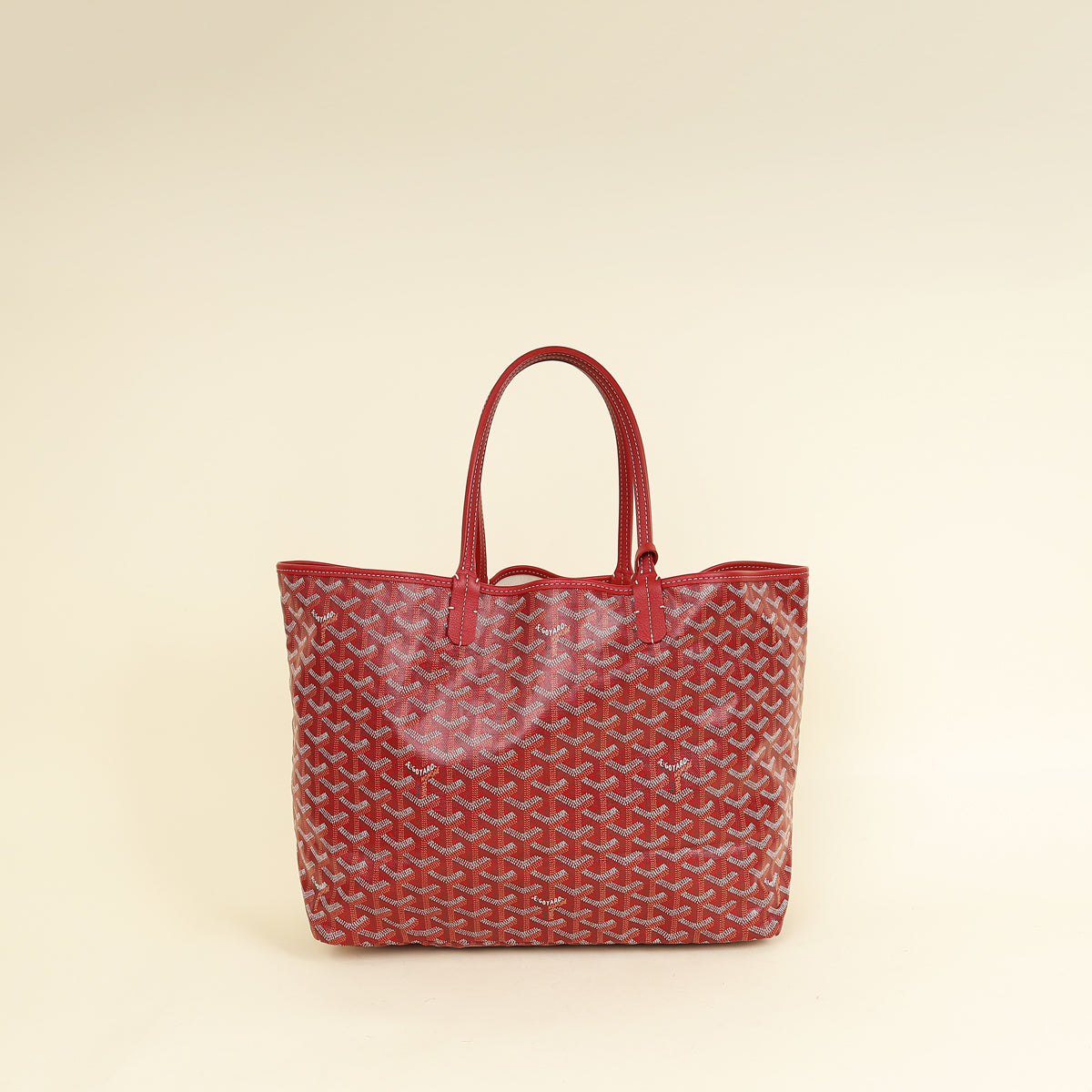 Goyard Red Goyardine Saint Louis PM Bag-Goyard-THE CLOSET