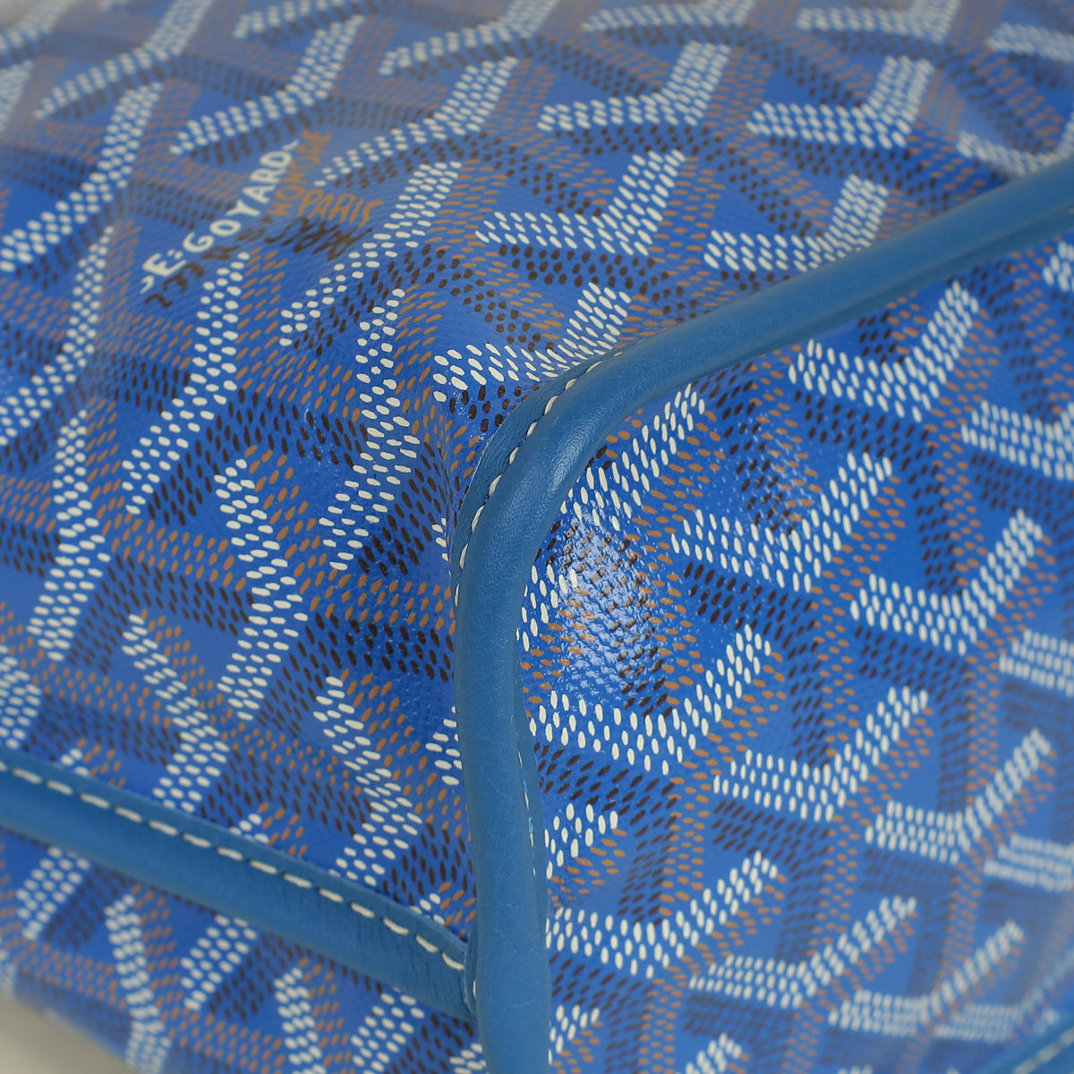 Goyard Blue Reversible Mini Anjou Bag